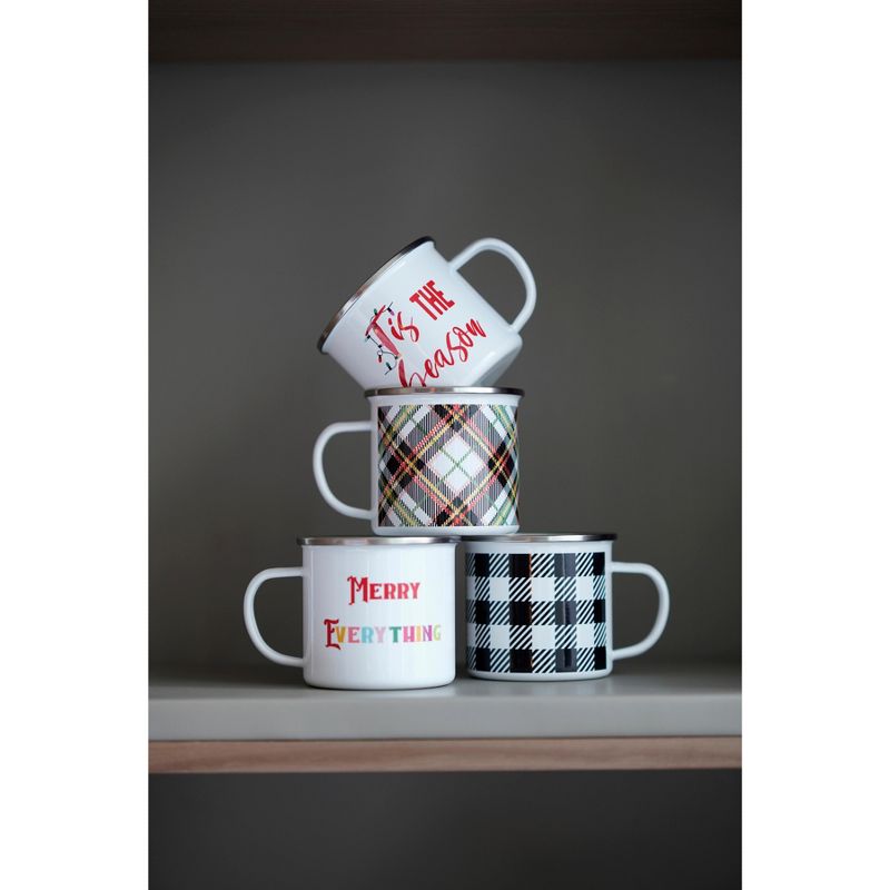 20oz 4pk Stainless Steel Moscow Mule Mugs Black - Cambridge Silversmiths