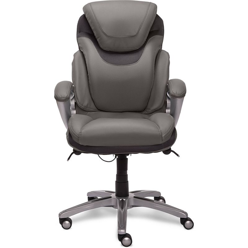 AIR Health & Wellness Executive Chair Gray Leather - Serta