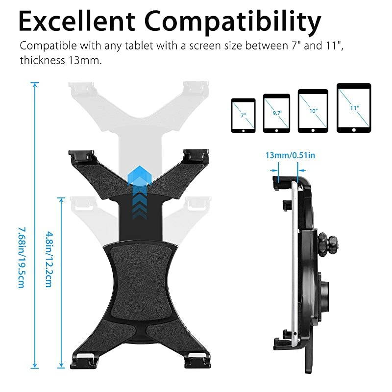 Universal CD Slot Tablet Car Mount CD Player Tablet Holder for Car Compatible with iPad ProAirMiniSamsung Galaxy TabMicrosoft Surface ProiPhone 11 Pro Max All 7105 inch Tablets