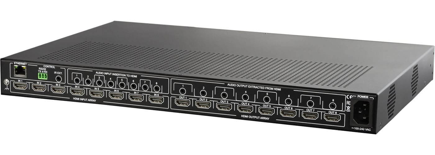 AVPro Edge AC-MX88-AUHD-SM 8x8 4K HDMI Seamless Matrix Switcher w/10-Year Warranty