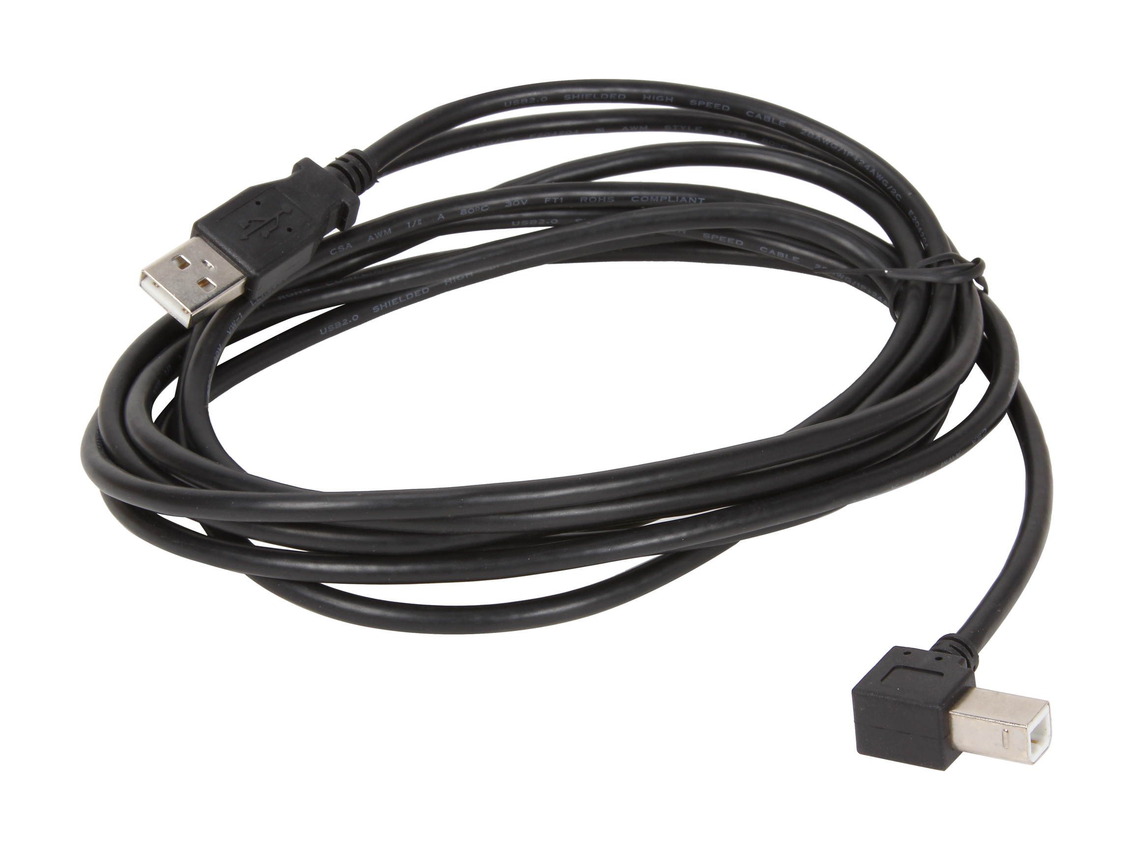 StarTech.com USBAB3ML USB 2.0 A to Left Angle B Cable - M/M