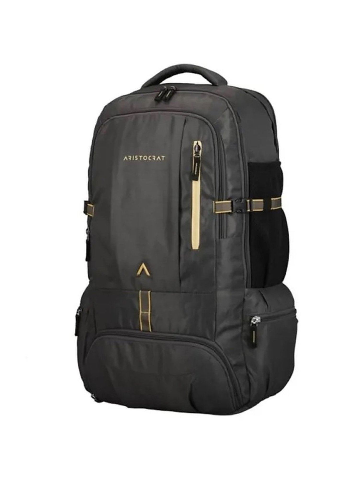 Aristocrat Peak Grey Solid Polyester Rucksack - 35 Ltrs