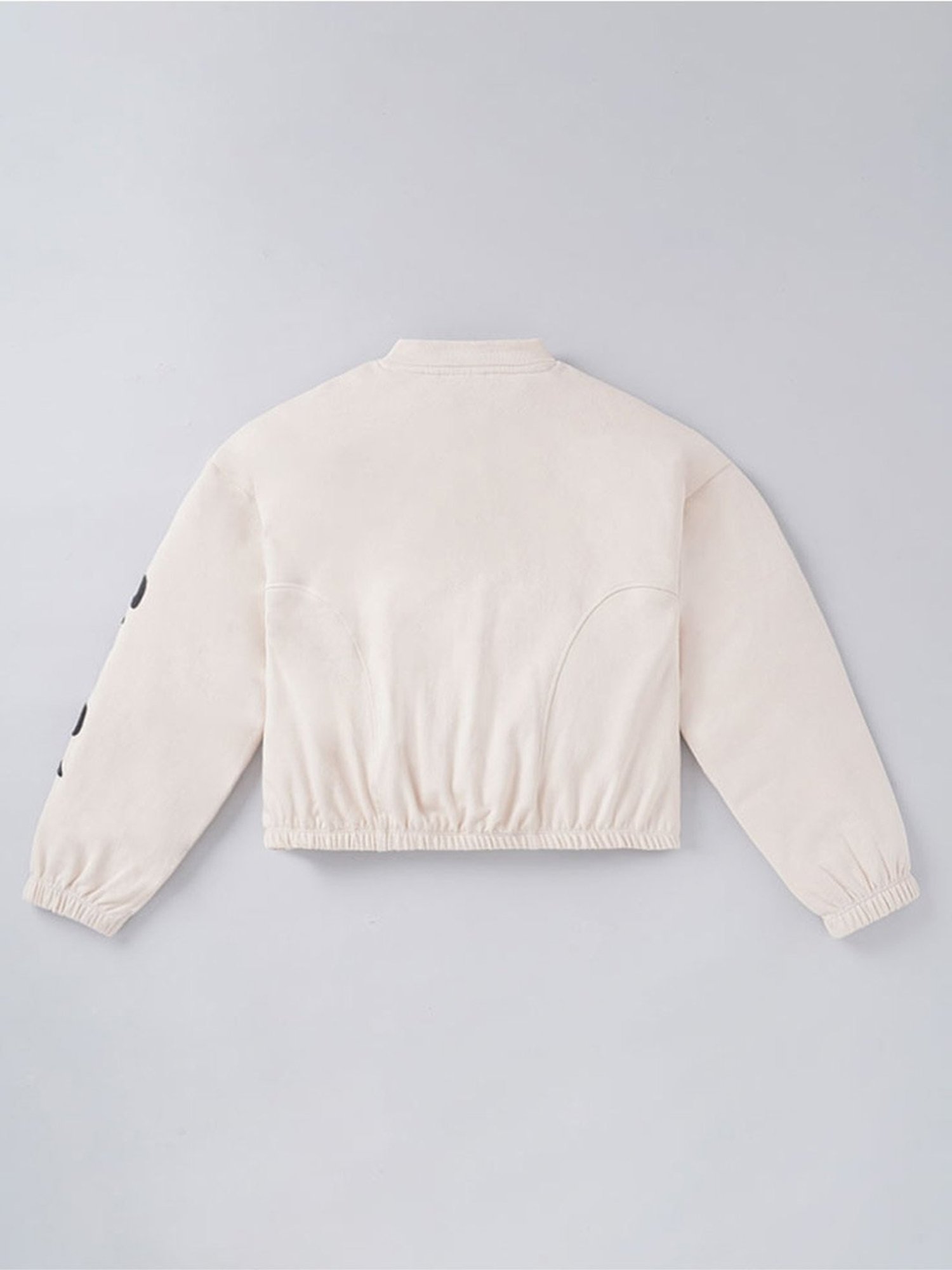 Edheads Kids Beige Cotton Printed Full Sleeves Sweatshirt