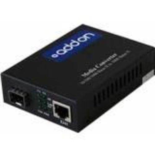 Addon 10/100/1000Base-Tx(Rj-45) To Open Sfp Port Media Converter With Eur Standard Power Supply
