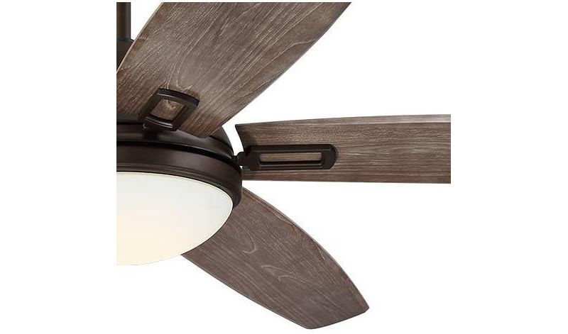 72" Casa Vieja Rustic Outdoor Ceiling Fan with Light LED Remote Control Bronze Frosted Opal Glass Wet Rated for Patio Porch
