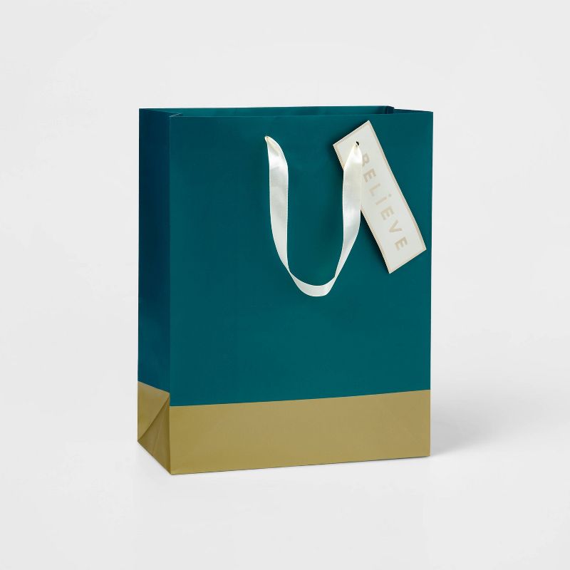 Solid Gift Bag Green - Wondershop™