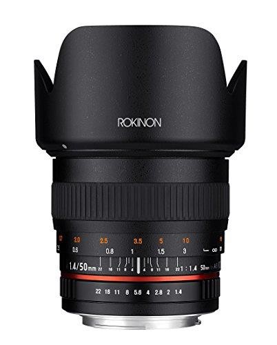 Rokinon 50mm F1.4, Manual Focus Lens for Nikon F Mount, 6 Groups #50M-N