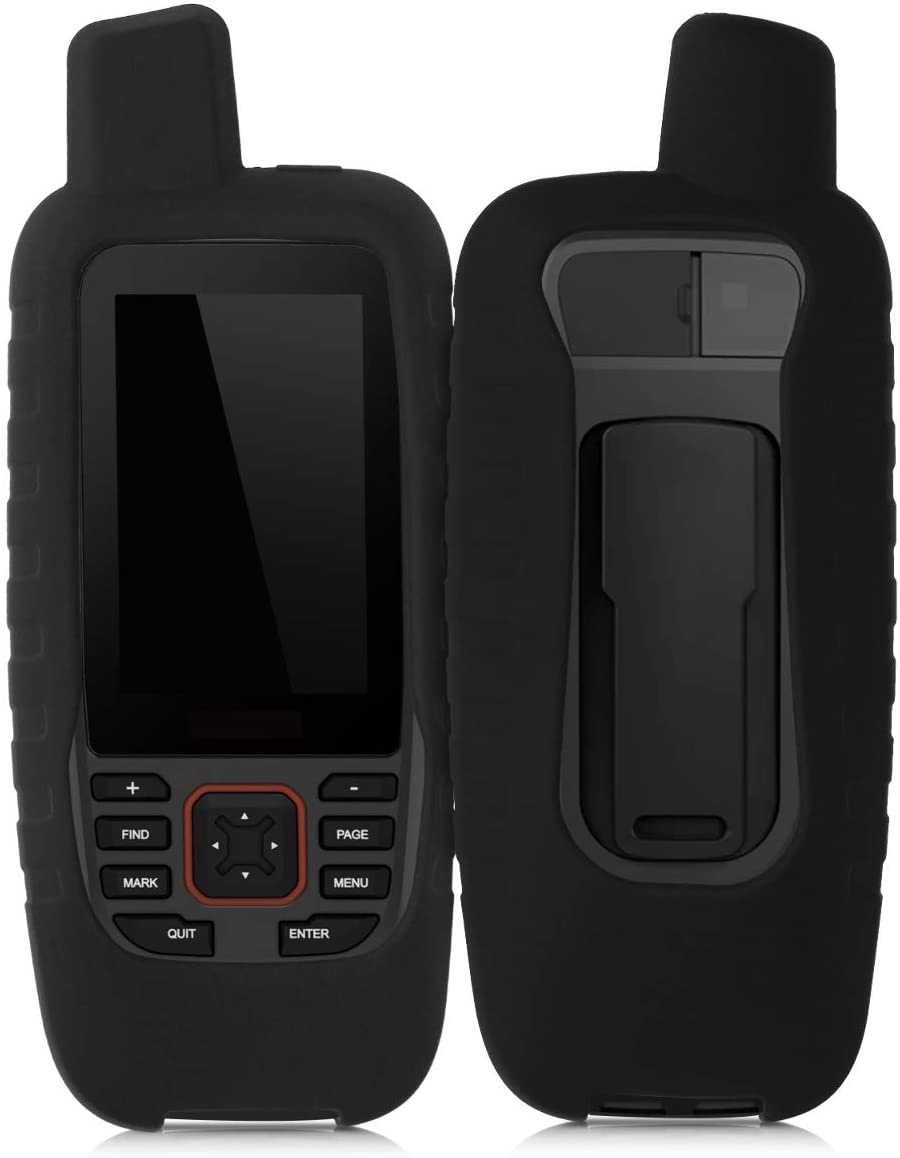 kwmobile Case Compatible with Garmin GPSMAP 86s / 86sc - GPS Handset Navigation System Soft Silicone Skin Protective Cover - Black