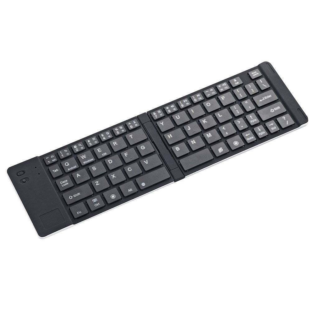 GK228 BT Wireless Keyboard 66 Keys Folding Mini Portable Office Keyboard with Stand for Phone/Tablet/Laptop
