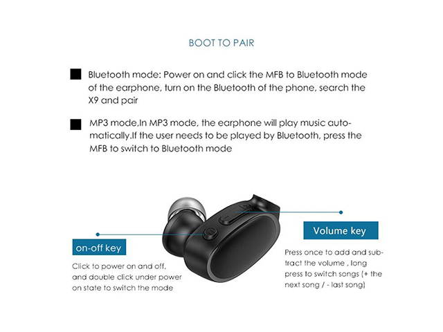 AutofeelSunriseoffice Hifi Bluetooth Earphone Headset Wireless Headphone With Mic 3D Bass Stereo Neckband 8G MP3 IPX7 Waterproof Swimming Sport Earphones For Phone iPhone Xiaomi Samsung Oppo