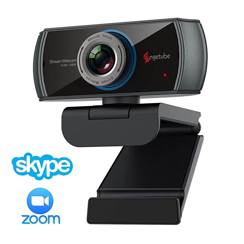 1080P Webcam for Streaming, 920 PC Web Camera Calling Video Recording Cam for Windows Mac Conferencing Gaming Xbox Skype OBS Twitch Xsplit GoReact with Microphone & 100-Degree View Angle