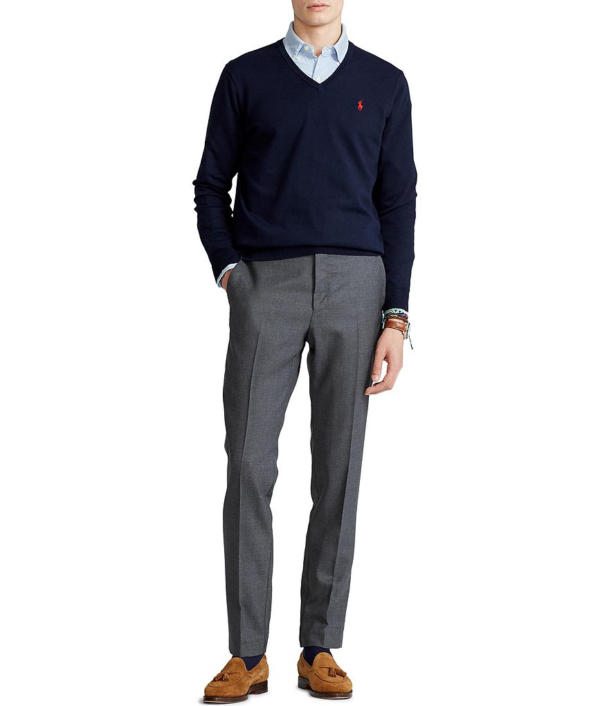 Polo Ralph Lauren Solid V-Neck Sweater