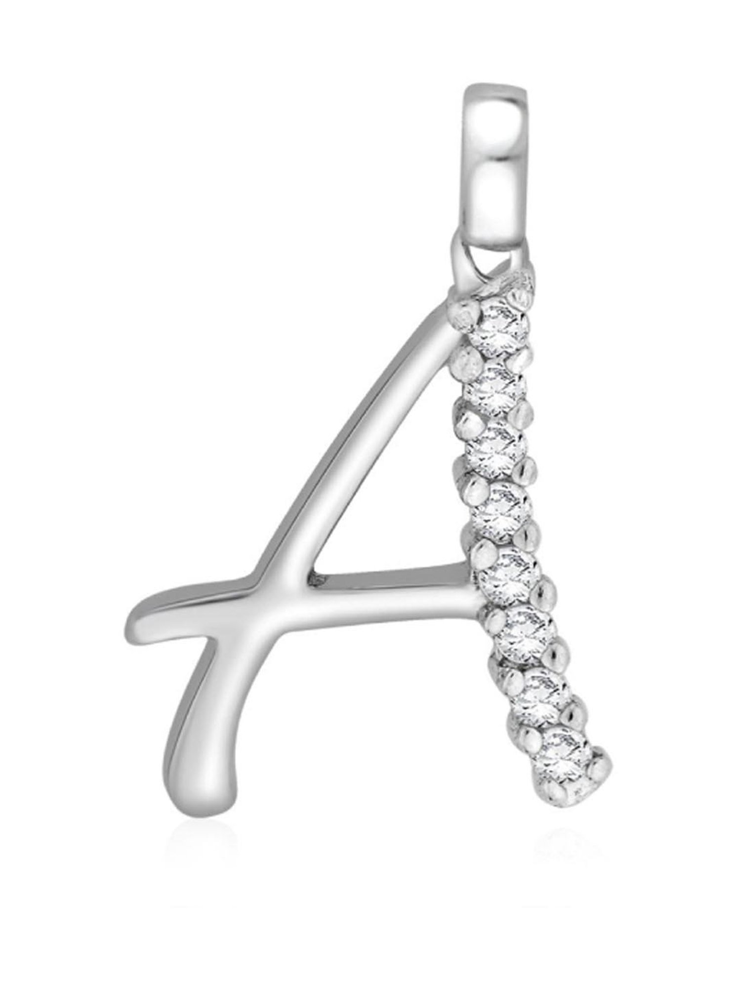 Taraash 92.5 Sterling Silver 'A' & 'M' Initial Letter Couple Pendants