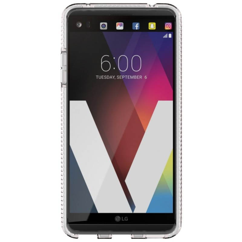 Tech21 Evo Check FlexShock Case for LG V20 - Clear/White