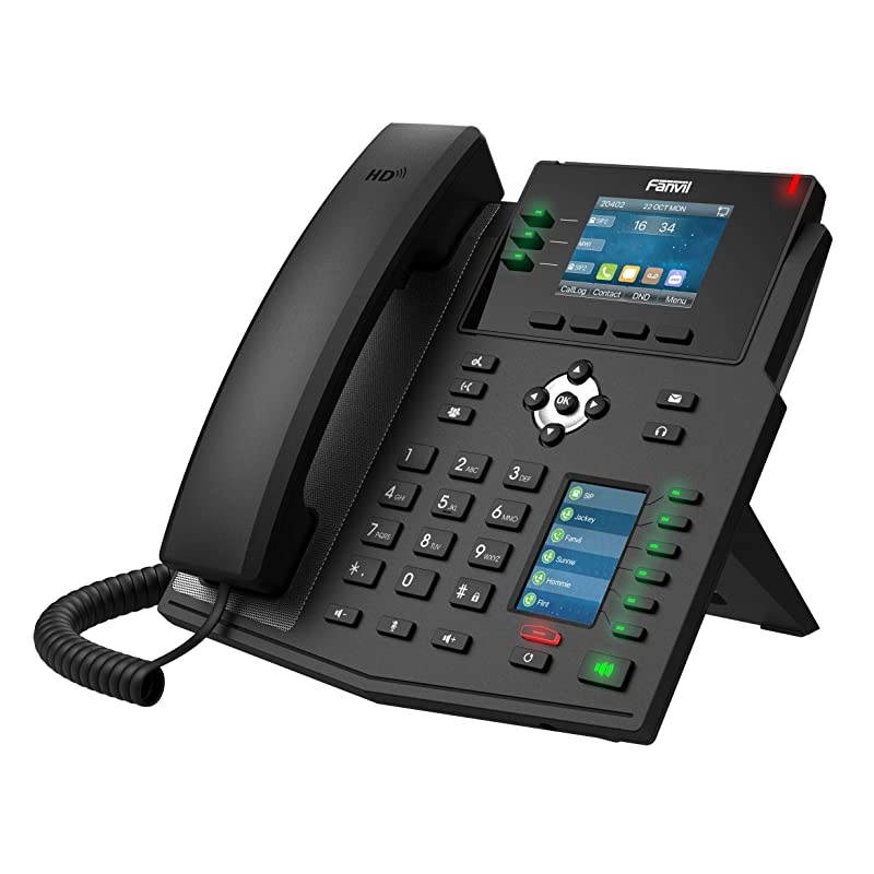 X4U Gigabit SIP Enterprise Desktop Phone with DualColor LCD Display