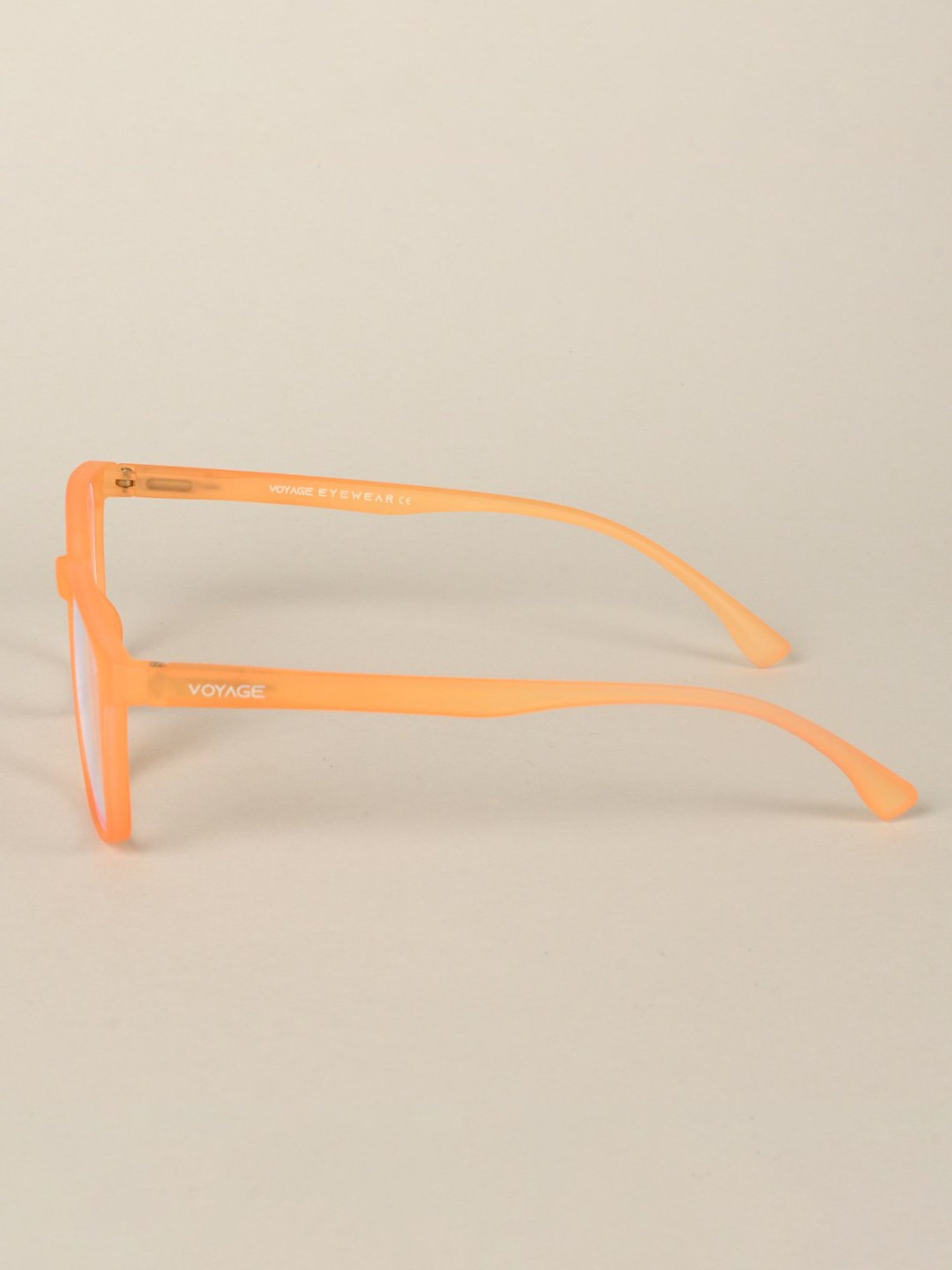 Voyage Orange Square Unisex Sunglasses
