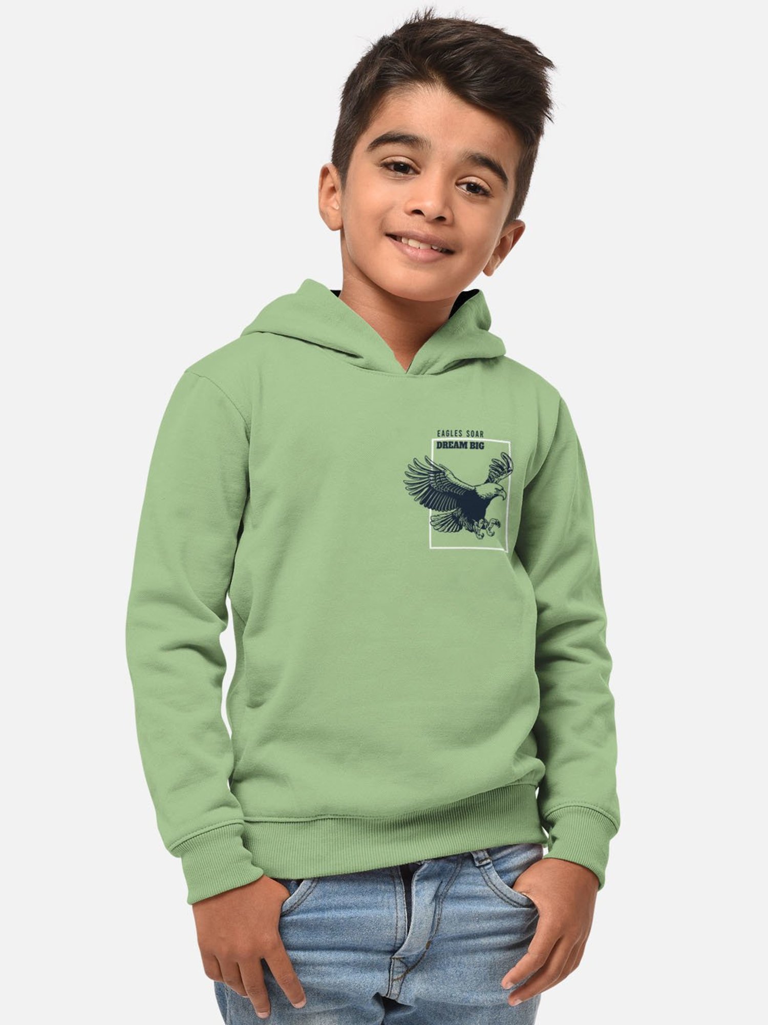 HELLCAT Green Printed Full Sleeves T-Shirt