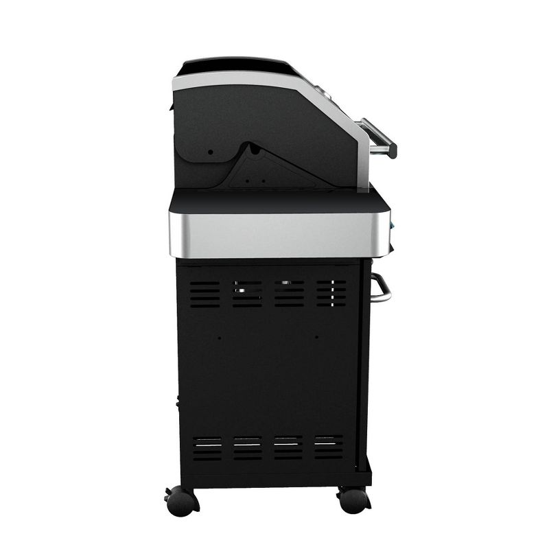 4-Burner Propane Gas Grill with ClearView Lid Black Model 24633 - Monument Grills