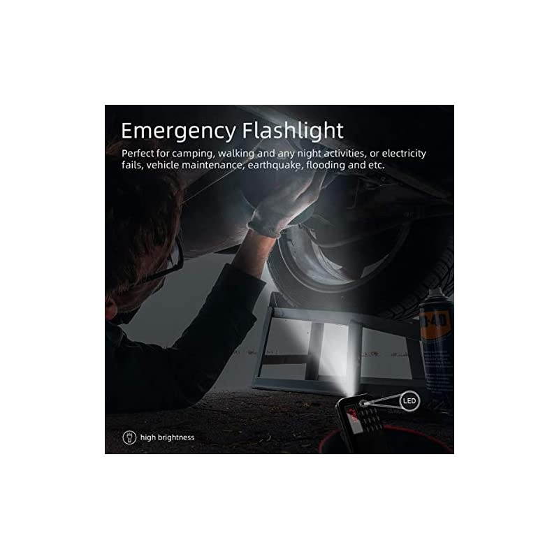 Mini Portable Radio AM FM Pocket Radio with LED Flashlight Digital Radio Speaker Support Micro SDTF CardUSB Auto Scan Save 1200mAh Rechargeable Battery Operated by Latest Version