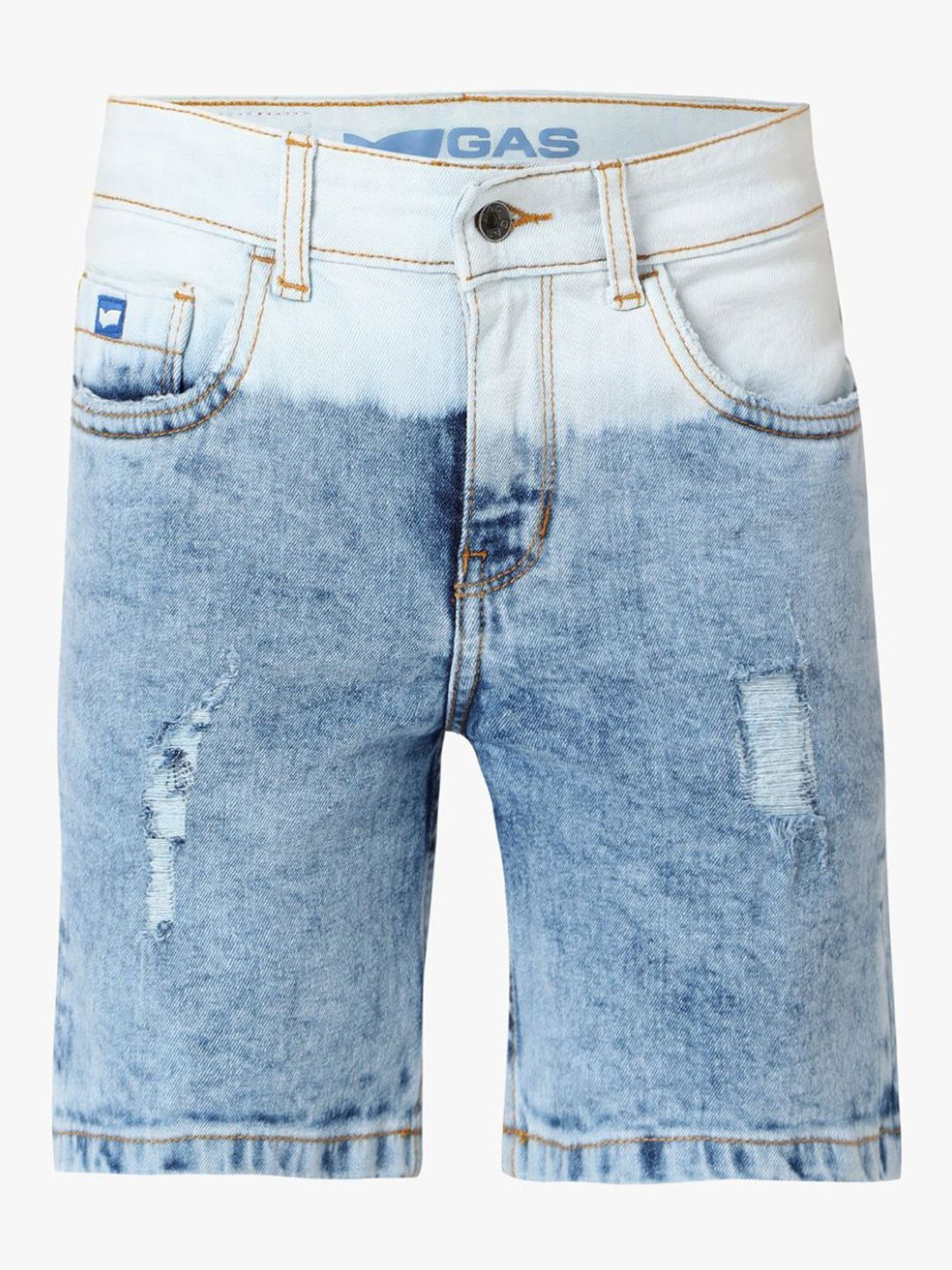 Gas Kids Blue Color Block Shorts