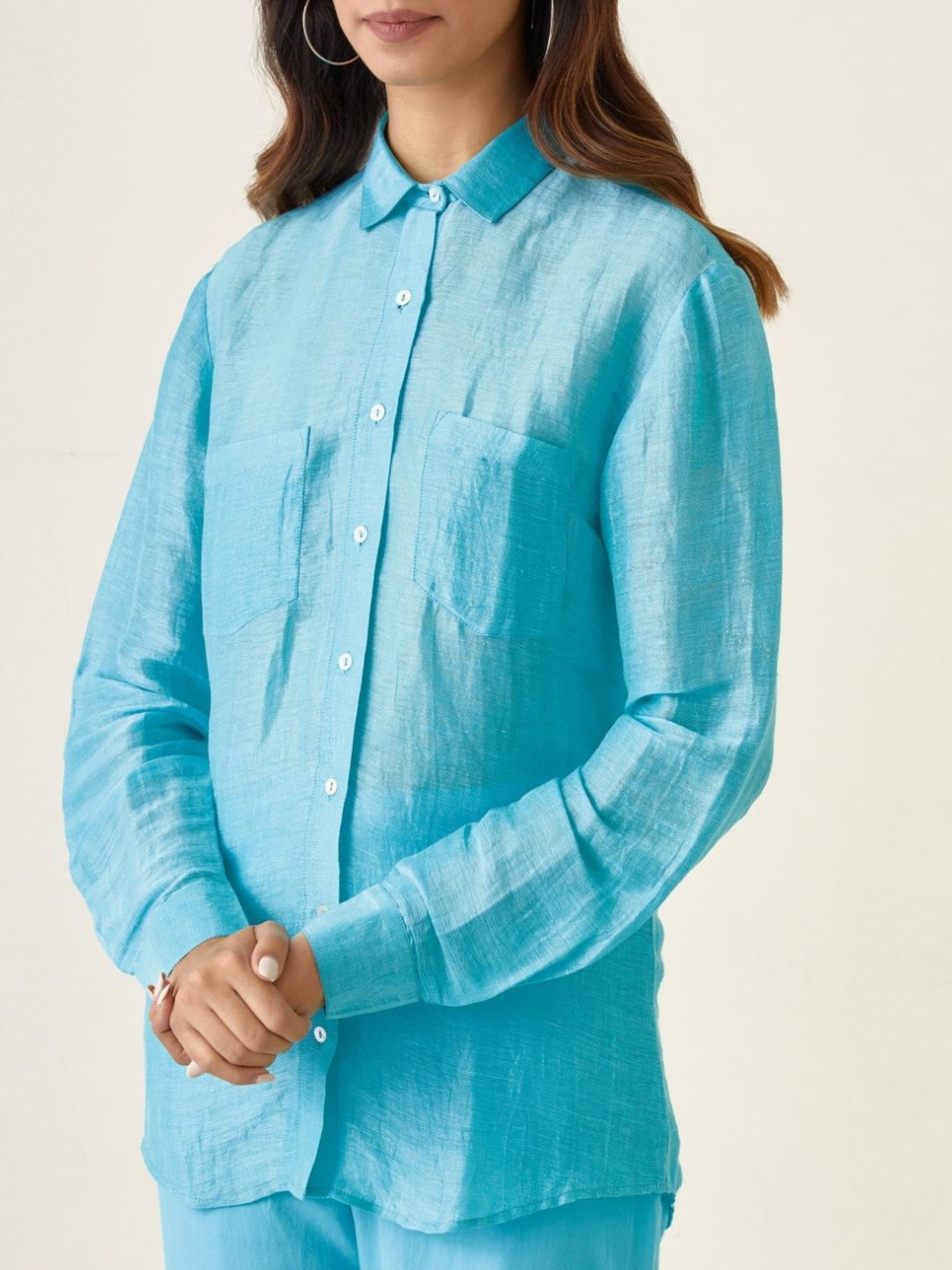 Vinusto Pastel Blue Summer Nostalgia Shirt with Pant