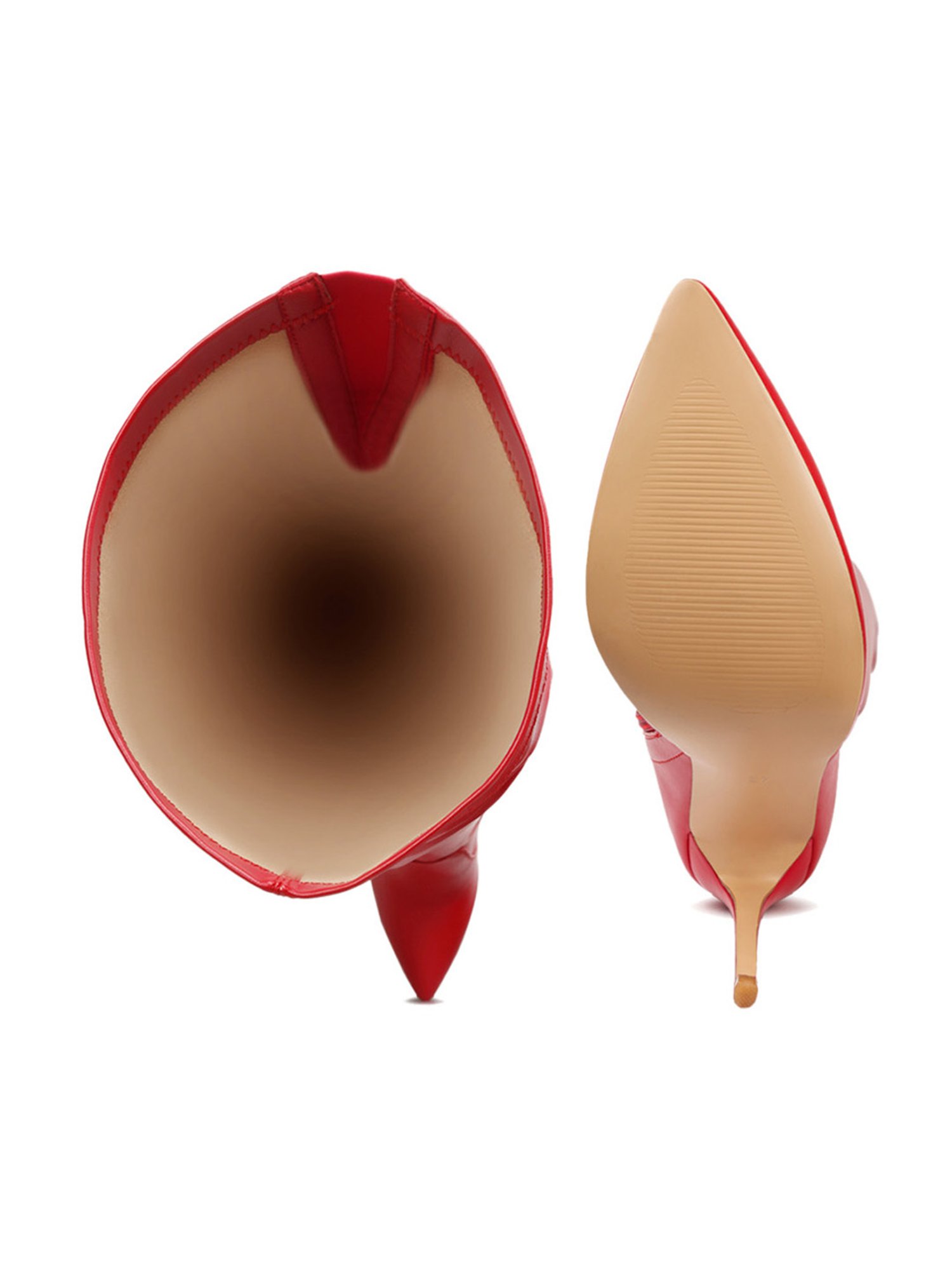 London Rag Women's Red Stiletto Booties