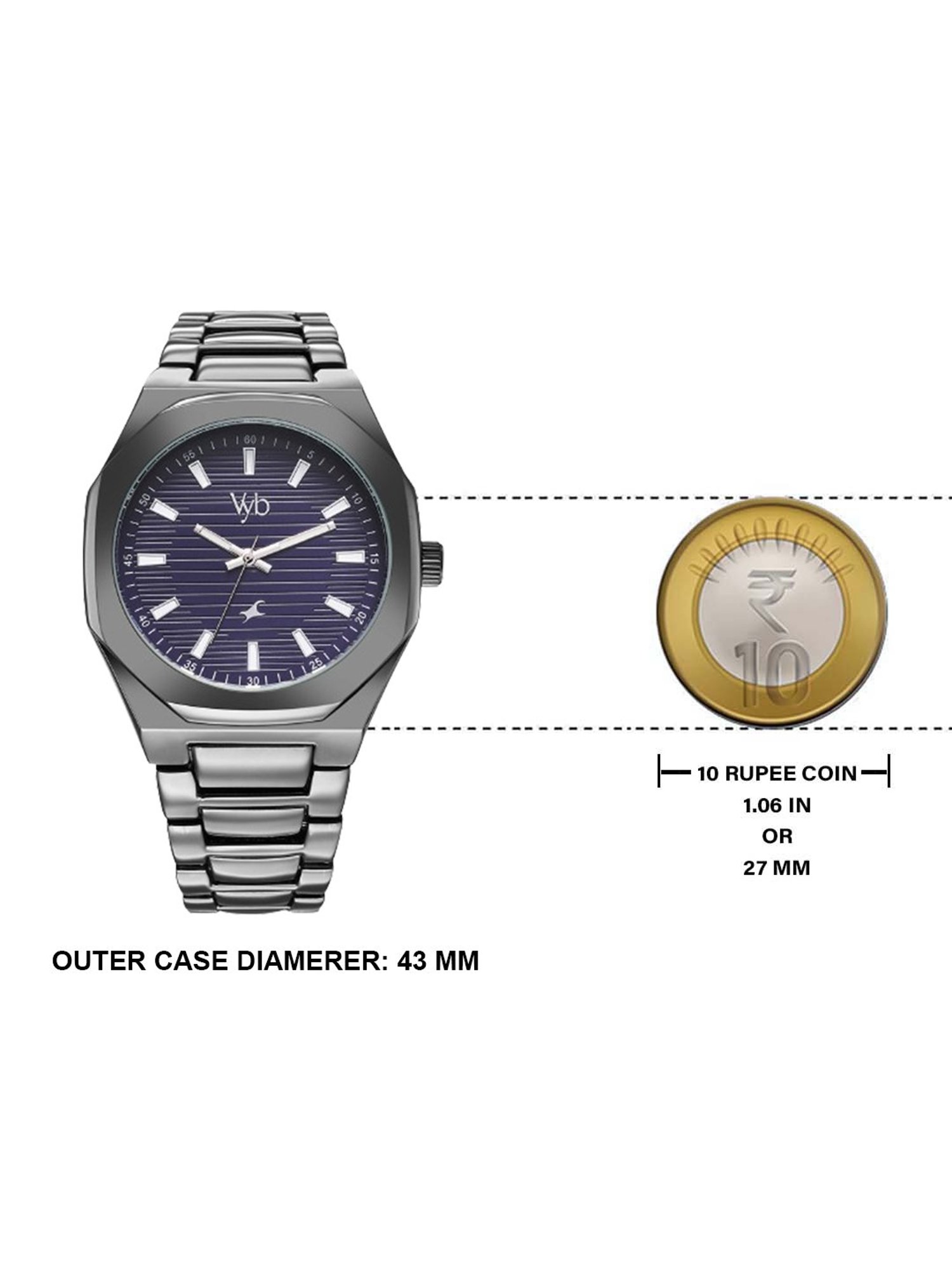 Fastrack Vyb 3.0 FV30012QM01W Analog Watch for Men