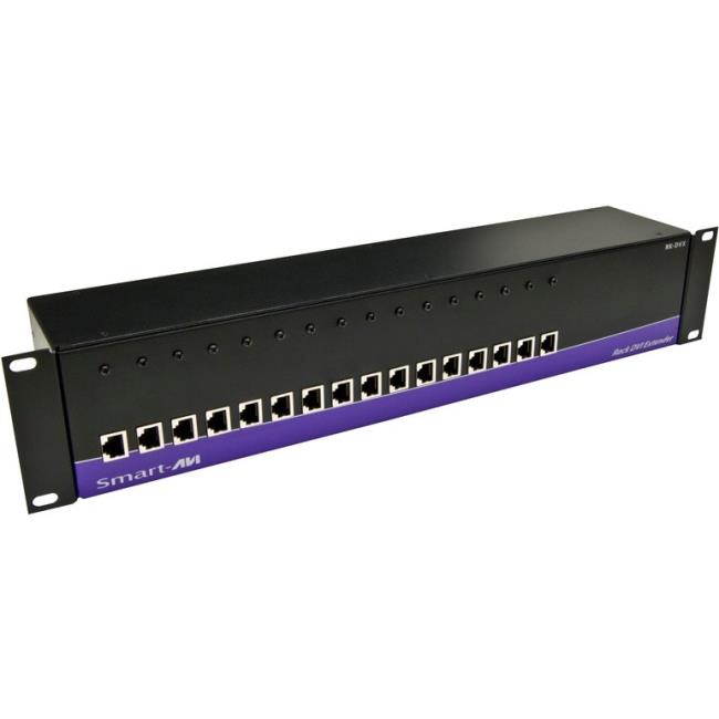 Smart AVI - RK-DVX-RX8S - SmartAVI 8-Port DVI-D Rack Receiver over Cat6 STP - 8 Output Device - 225 ft Range - 8 x
