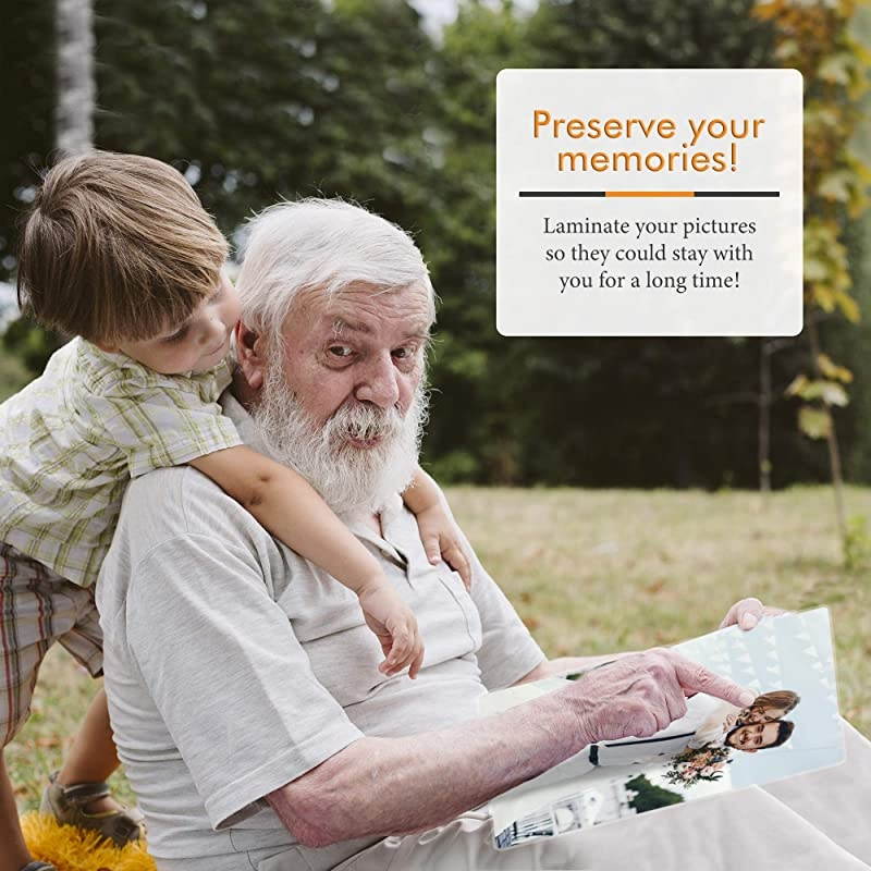 200Pack 85 x 11 Inch Letter Size 3 Mil Clear Hot Glossy Thermal Laminating Pouches Lamination Sheet Laminator Pockets