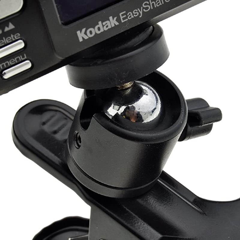 Tripod Camera Clip Clamp Flash Reflector Holder Mount with 14 Inch Screw 360 Degree Swivel for Studio Backdrop Camera SLR Digital SLR Video CameBlack