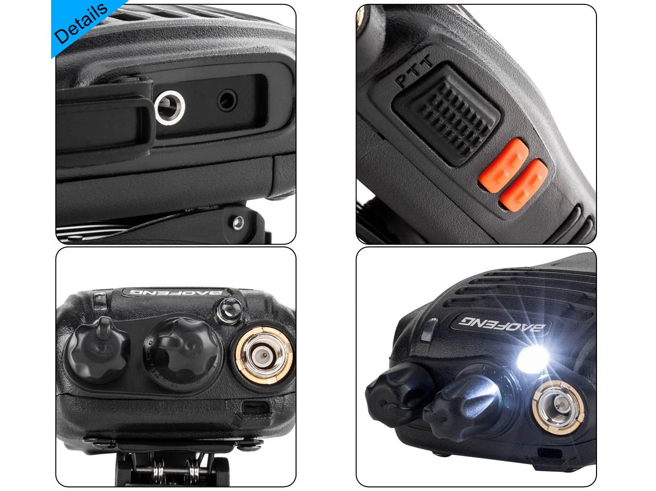 20pcs/10pair Baofeng BF-888S 5W 400-470MHz Handheld Walkie Talkie Black