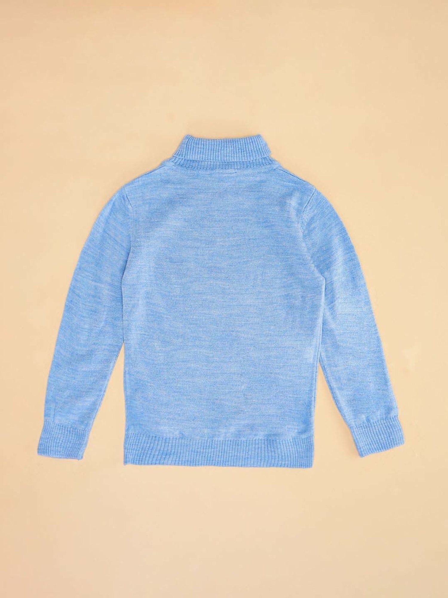 Pantaloons Junior Kids Blue Regular Fit Full Sleeves Sweater