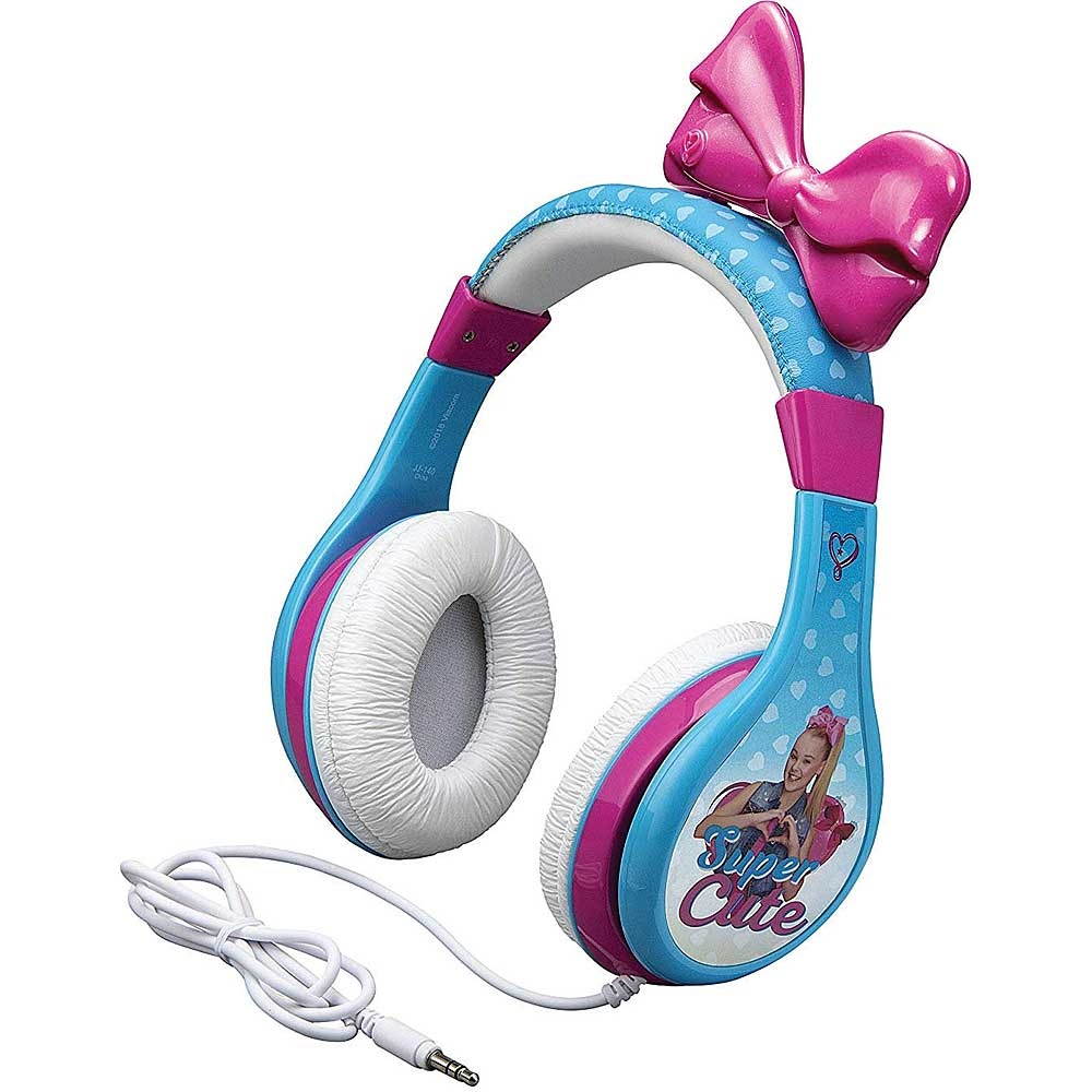 jojo siwa headphones for kids with built in volume limiting feature for kid friendly safe listening