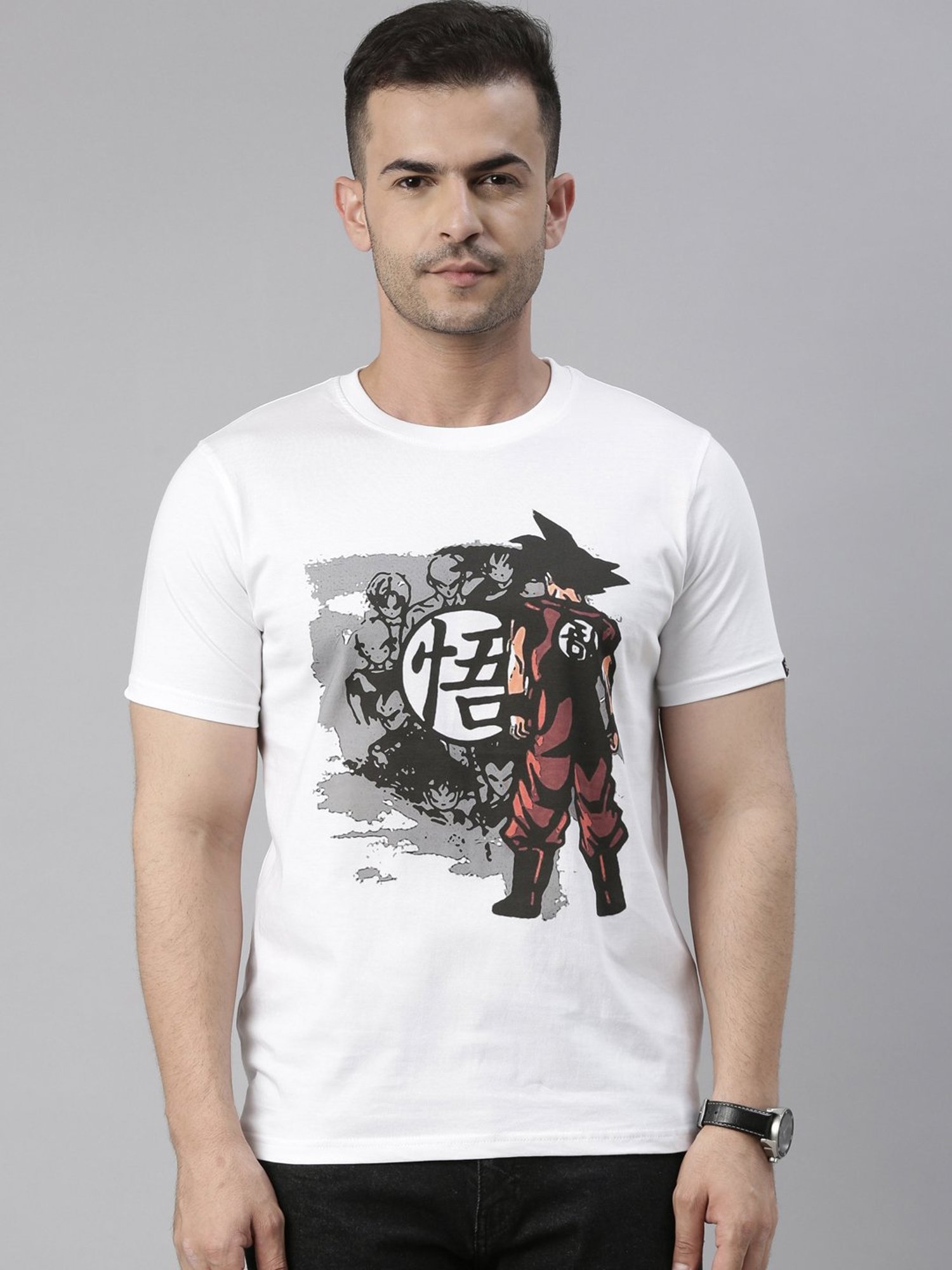 Bushirt White Cotton Crew T-Shirt