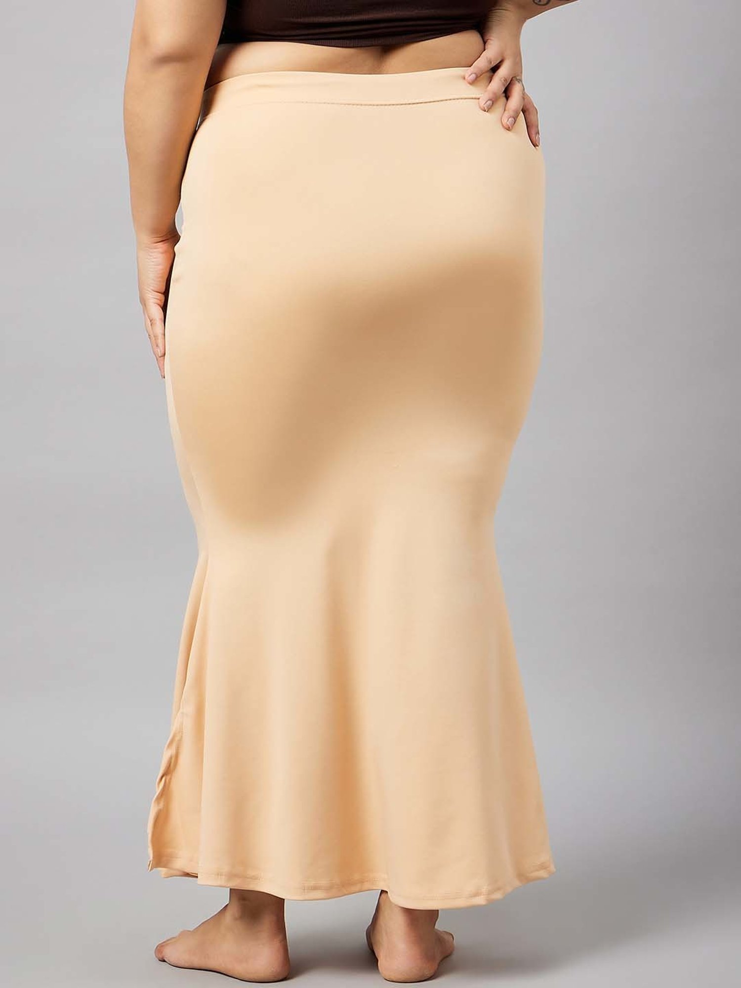 Secrets By ZeroKaata Black & White Plain Saree Shapewear - Pack Of 3