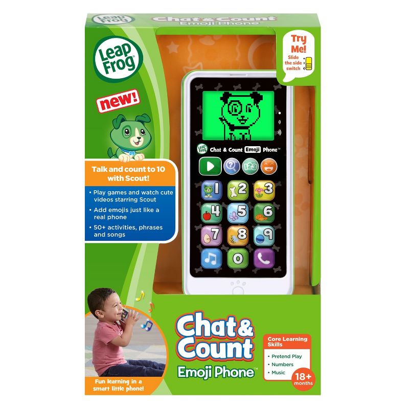 LeapFrog Chat and Count Emoji Phone - Green