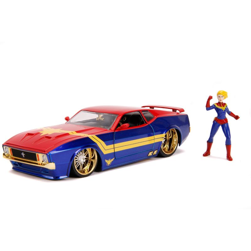 Jada Toys Hollywood Rides 1:24 Scale - '73 Mach 1 - Captain Marvel