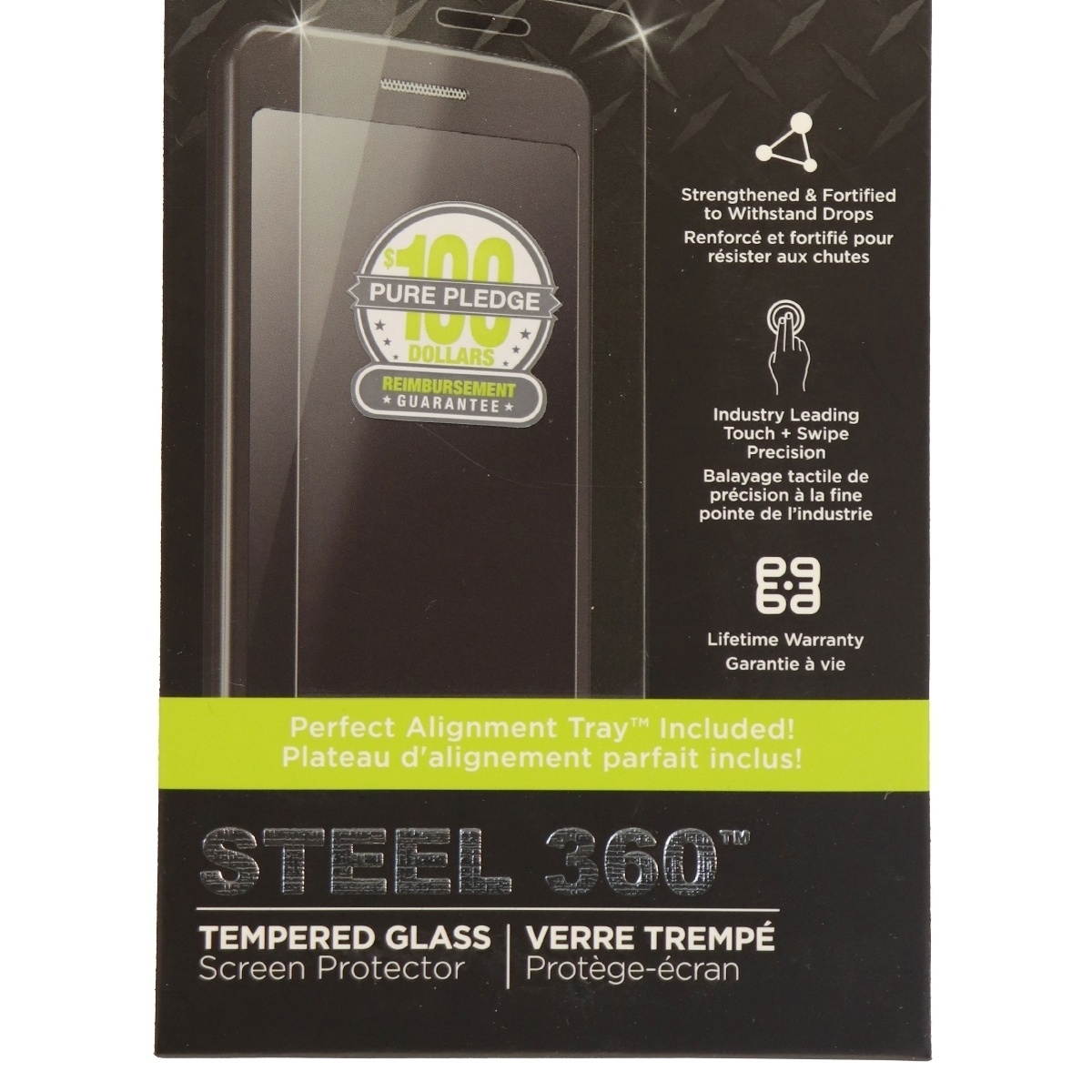 PureGear Steel 360 Tempered Glass Screen Protector for LG G5 - Clear