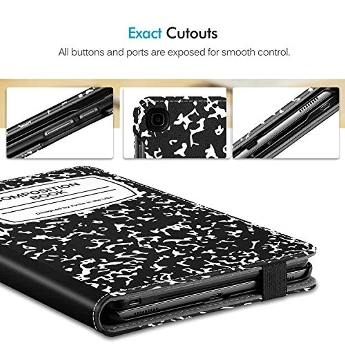 Fintie Folio Keyboard Case for Samsung Galaxy Tab A 10.1 2019 Model SM-T510(Wi-Fi) SM-T515(LTE) SM-T517(Sprint), Premium PU Leather Stand Cover with Removable Wireless Bluetooth Keyboard, Composition