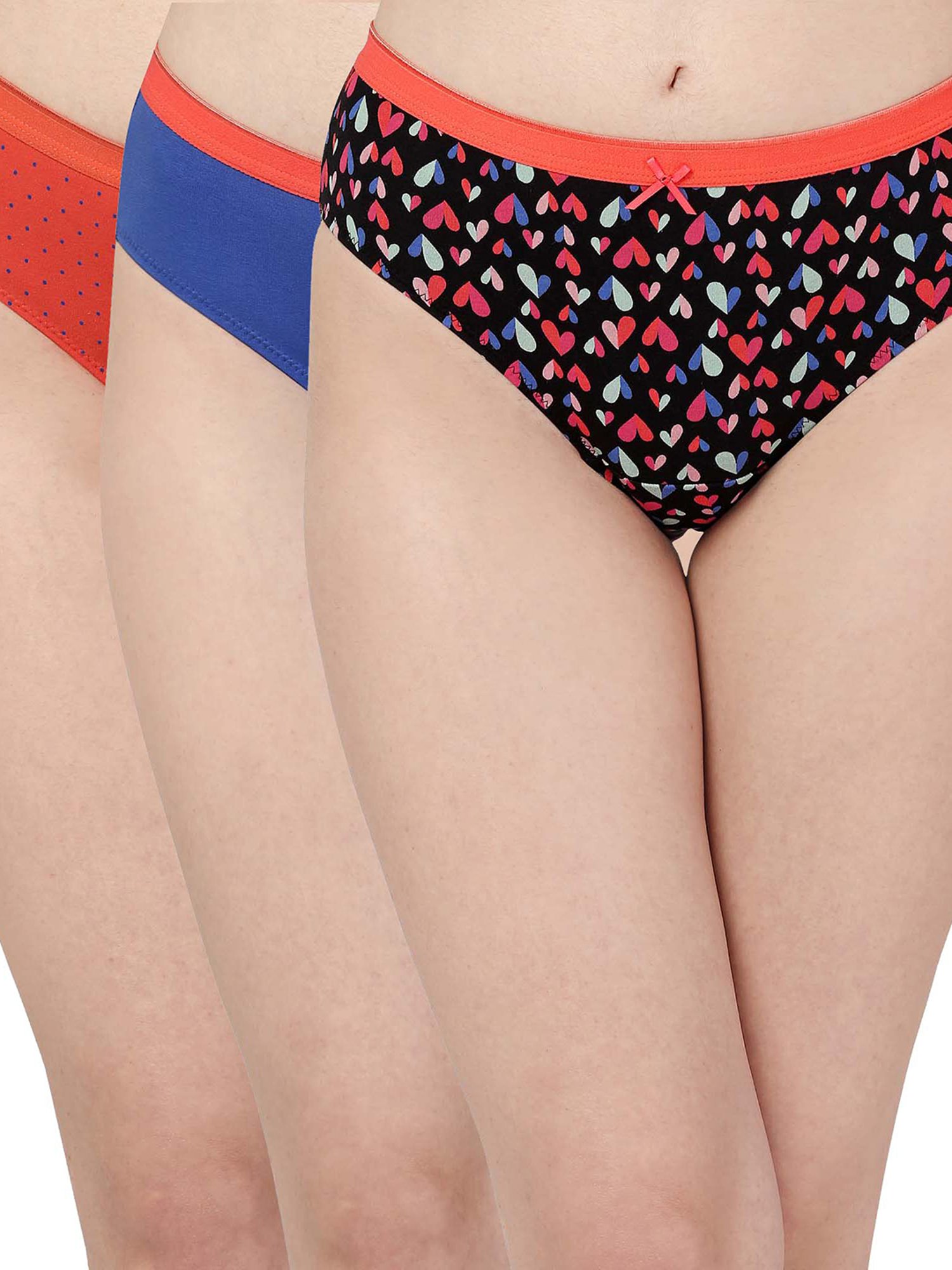 Soie Multicolor Printed Hipster Panty - Pack of 3