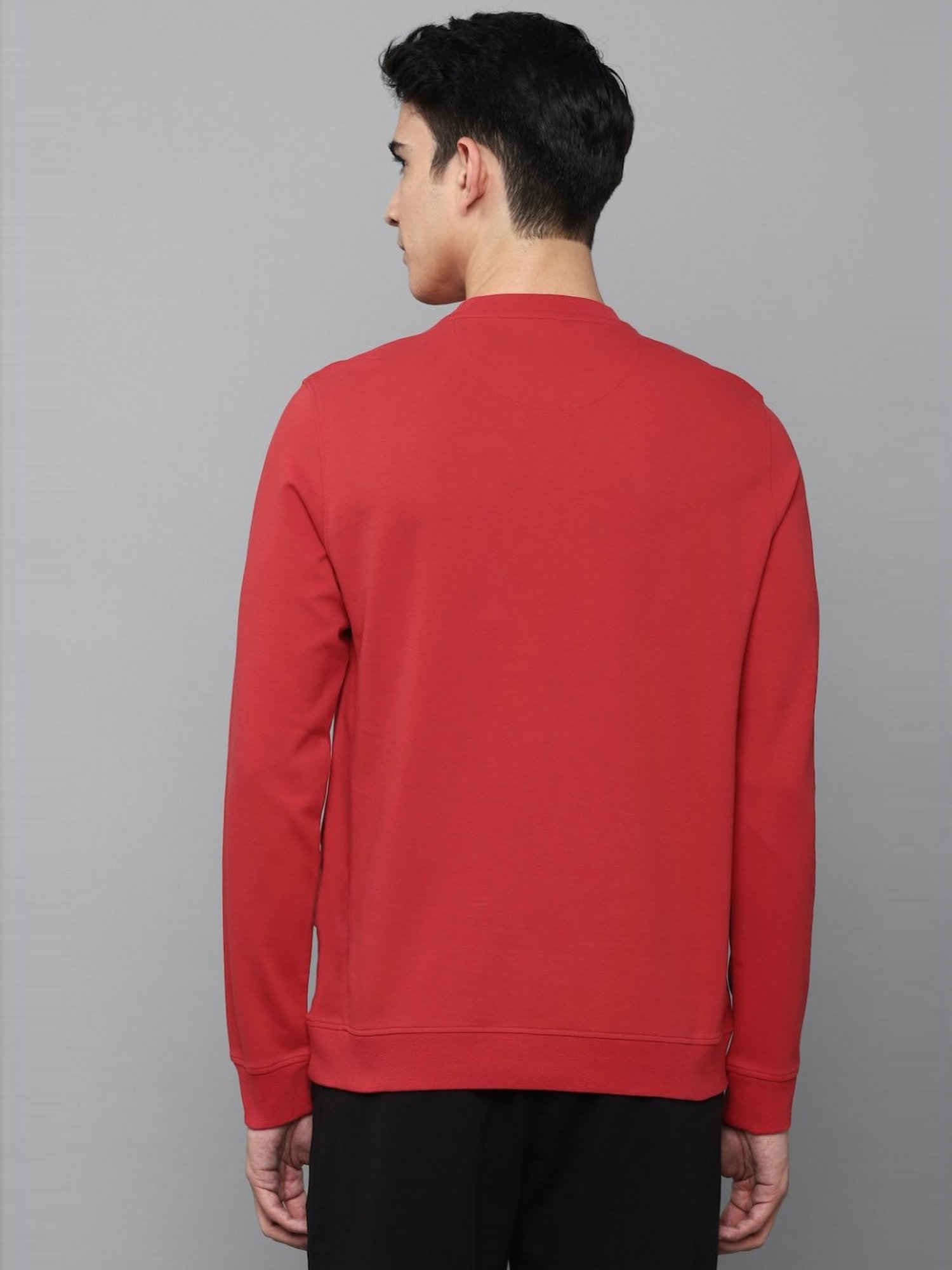 Tribe by Allen Solly Red Regular Fit Printed Sweatshirts