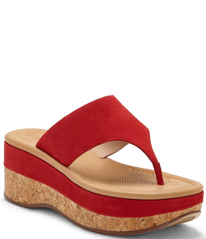 CC Corso Como Arowin Thong Cork Wedge Sandals
