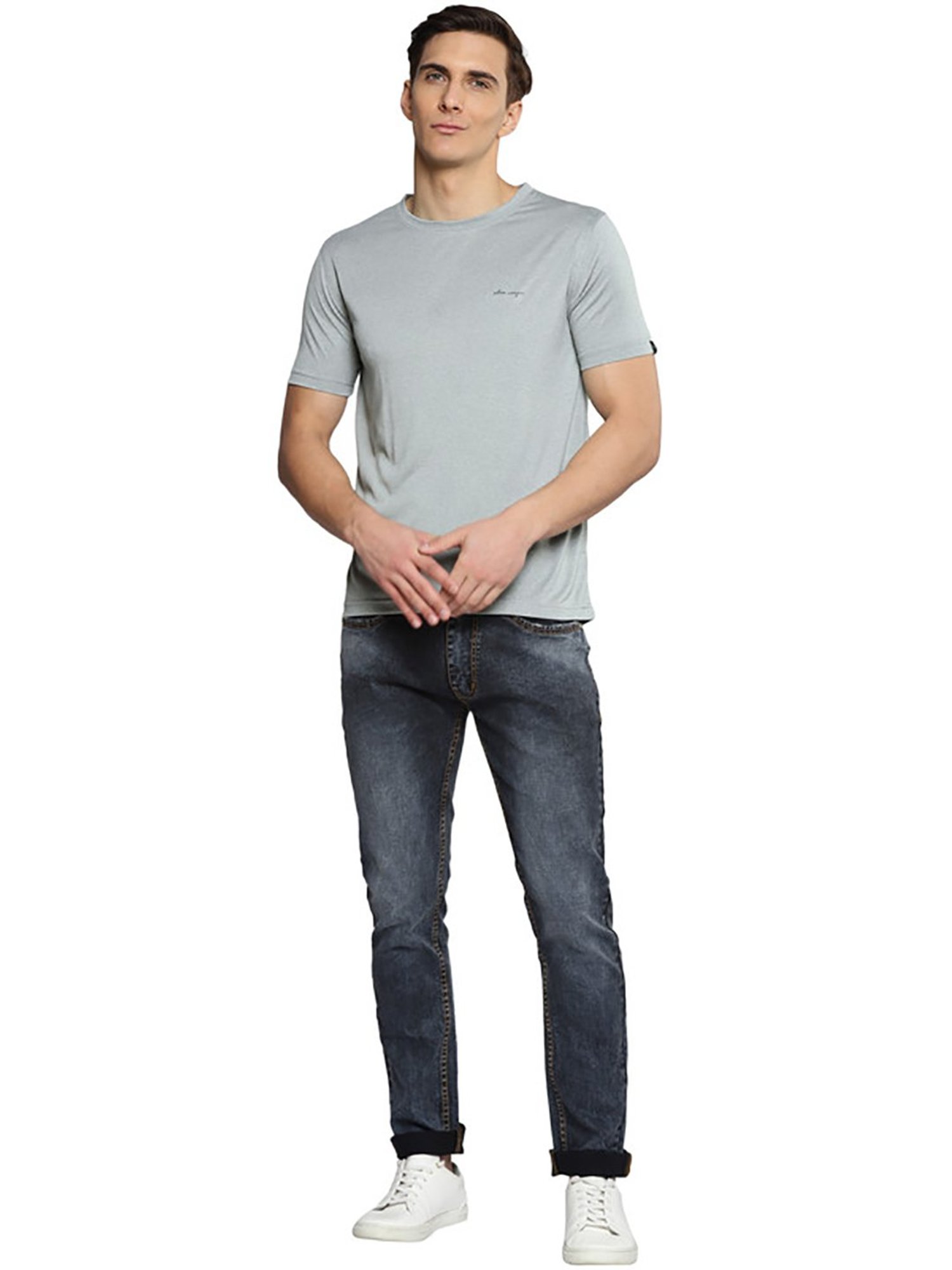 Allen Cooper Grey Crew T-Shirt