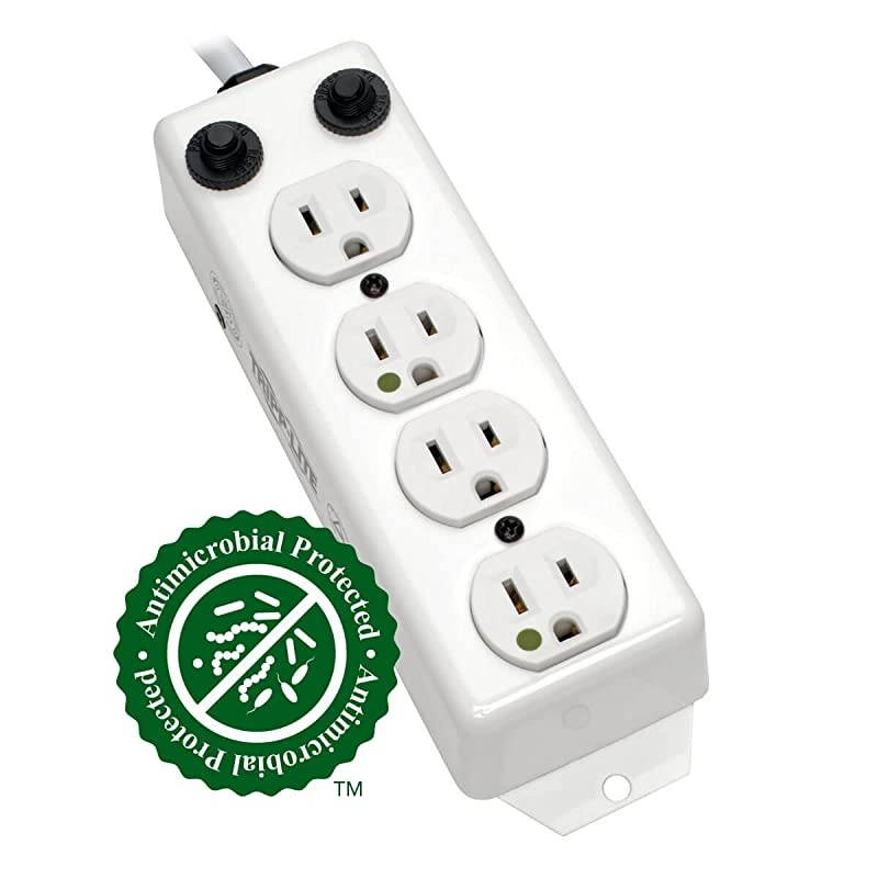 MedicalGrade Power Strip 4 15A HospitalGrade Outlets 2ft Cord UL 1363A PS402HGOEMWhite