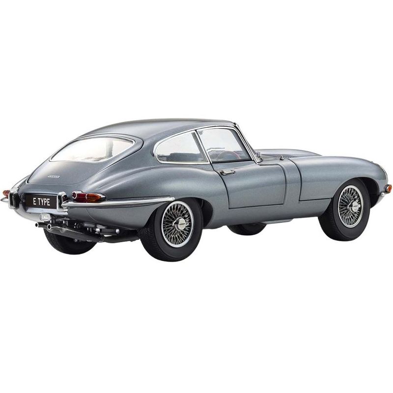Jaguar E-Type Coupe RHD (Right Hand Drive) Dark Gray Met. "E-Type 60th Anniversary" (1961-2021) 1/18 Diecast Model Car by Kyosho