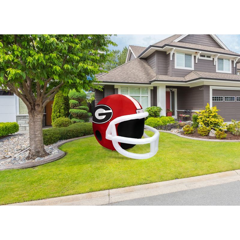 Fabrique NCAA Georgia Team Inflatable Helmet   4 ft., 4 ft Tall, Red
