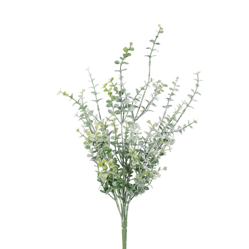 Vickerman 18" Artificial Green Mini Leaf Bush.