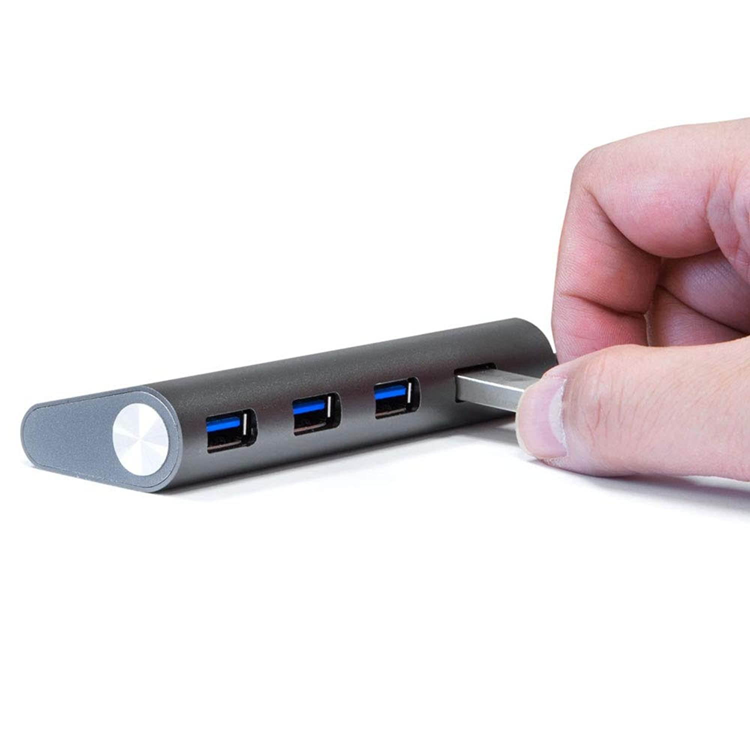 USB Hub 4-Port (5Gps) Transfer Speed Kingwin Data Hub for Flash Drive & Card Reader on MacBook Pro, Mac Computer, Mini Computer, Mac Pro, and more