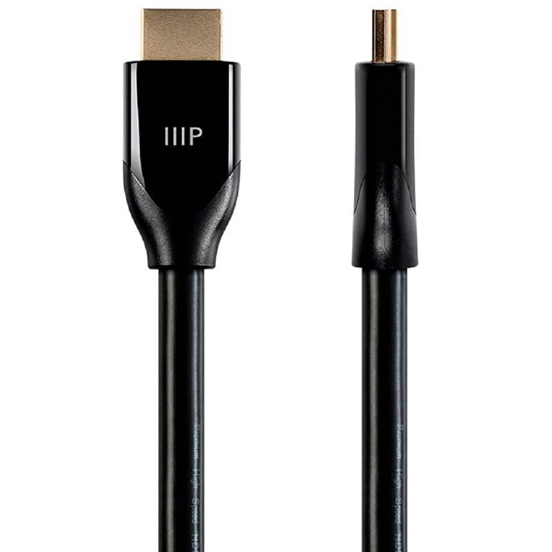 Certified Premium HDMI Cable - Black - 15 Feet | 4K@60Hz, HDR, 18Gbps, 26AWG, YUV 4