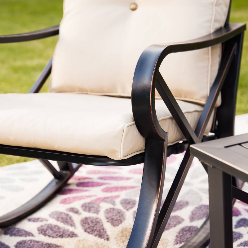 3pc Rocking Chair Patio Seating Set - Patio Festival